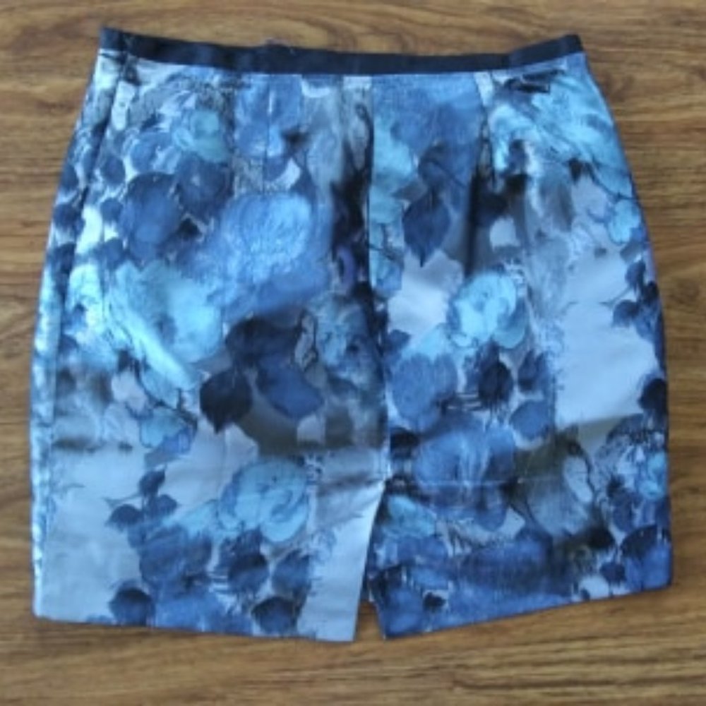Beautiful Skirt with Blue Roses - Picture 4 of 4